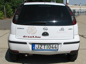Dr. Sef Opel Corsa Van autó matricázás, autó matricázás