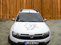 Dacia Duster kolibri  autómatricázás, autó matricázás