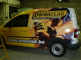 Ironclad nyomtatott teljesen becsomagolt autómatricázás, autó matricázás