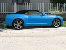 Chevrolet Camaro fóliázás: matt kék karosszéria fóliázás 2